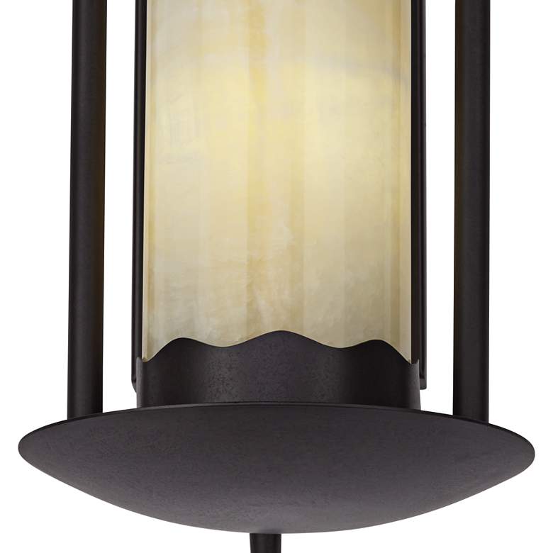 Image 4 Franklin Iron Rustic Onyx 14 1/2" Faux Candle Wall Sconces Set of 2 more views