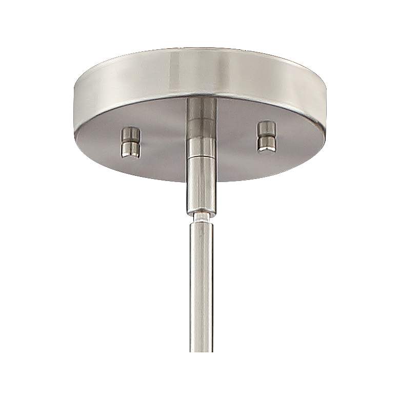 Image 5 Franklin Iron Salima 21 1/4" Brushed Nickel 5-Light LED Chandelier more views