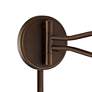 Thumbnail4 of Franklin Iron Samuel 14" High Mica Shade Plug-In Swing Arm Wall Lamp more views