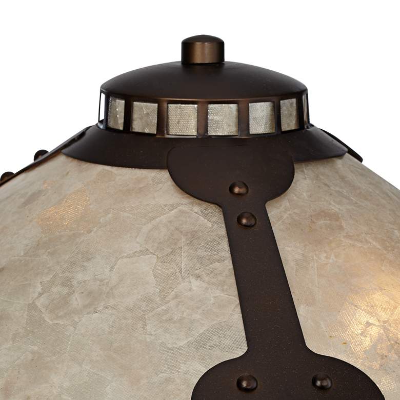Image 4 Franklin Iron Samuel 20" Mica Shade and Bronze USB Lamps Set of 2 more views