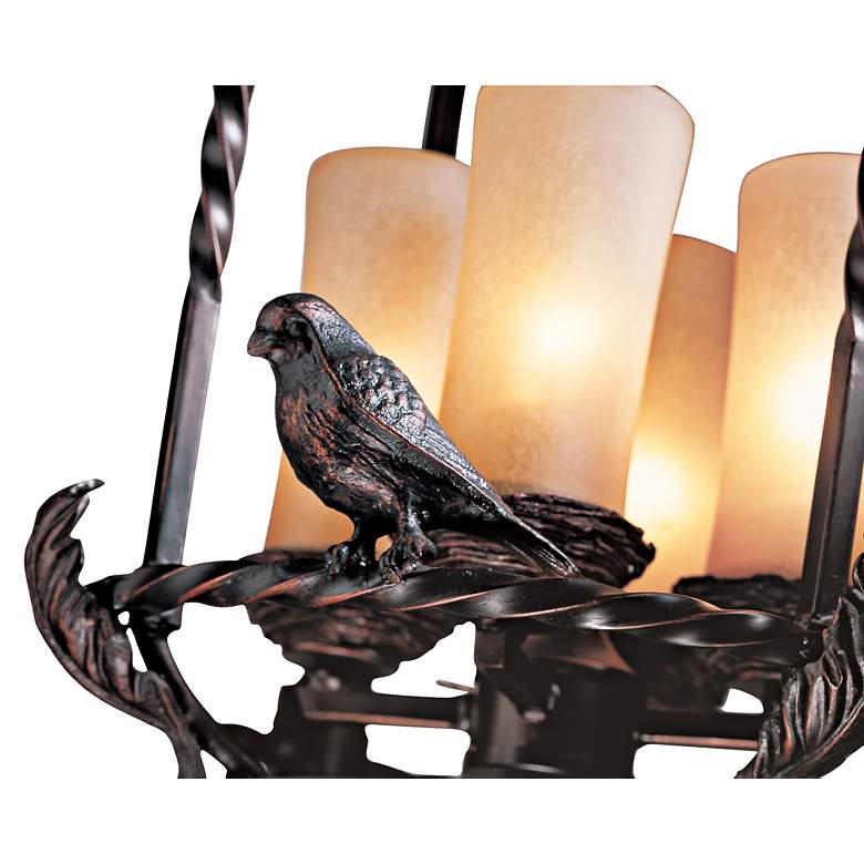 Image 7 Franklin Iron Song Birds 13 inch Wide Pendant Indoor-Outdoor Chandelier more views