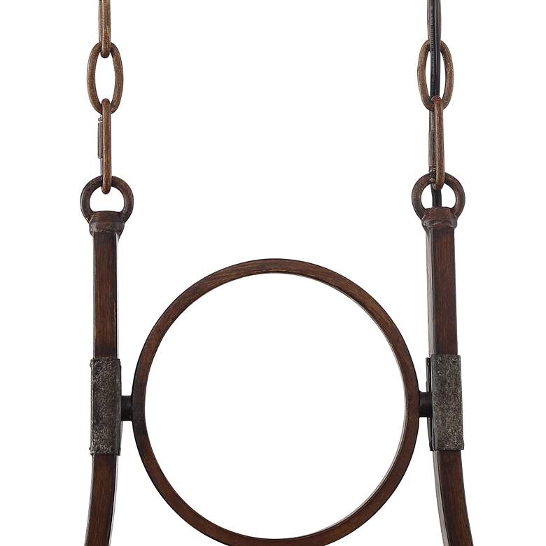 Image 5 Franklin Iron Tafford 43 1/4" Mahogany Kitchen Island Light Chandelier more views