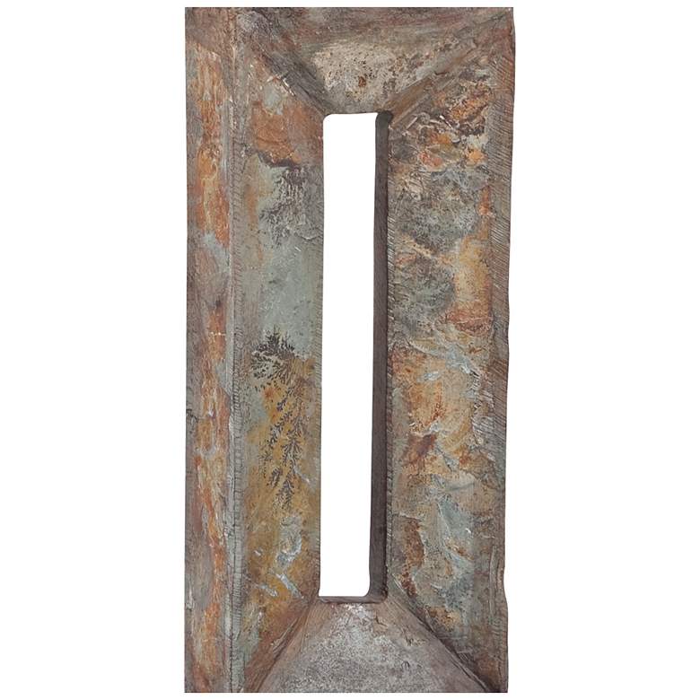 Image 4 Franklin Iron Tahoe 26" Rustic Modern Rectangular Slate Table Lamp more views