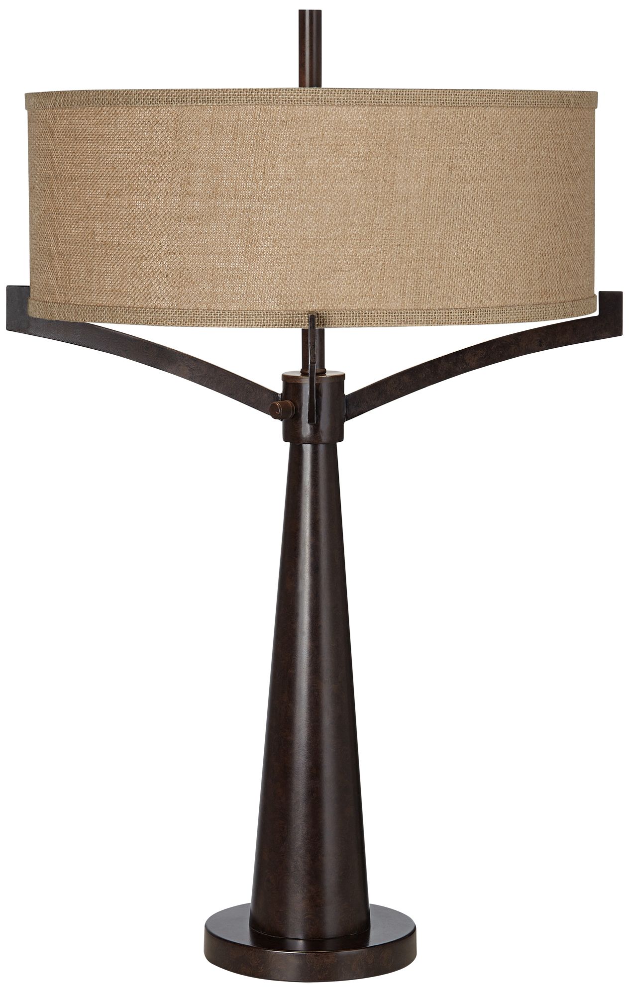 Franklin Iron Tremont 31 1/2" Industrial Bronze Lamp with USB Dimmer in scene