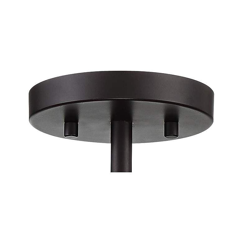 Image 3 Franklin Iron Trey 16 inch Wide Bronze and Woodgrain 4-Light Ceiling Light more views