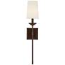 Franklin Iron Viola 23 3/4" Bronze Plug-In Wall Lamps with Cord Covers