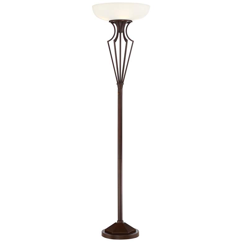 Image 2 Franklin Iron Volero 73" Light Blaster 4-Light Torchiere Floor Lamp