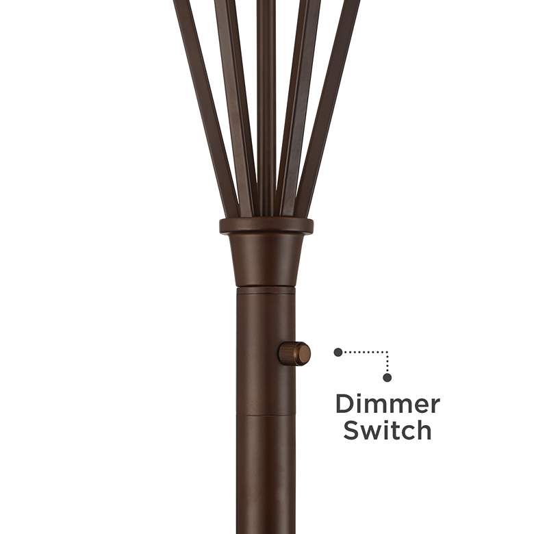 Image 4 Franklin Iron Volero 73" Light Blaster 4-Light Torchiere Floor Lamp more views