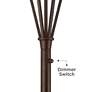 4_Franklin Iron Volero 73" Light Blaster 4-Light Torchiere Floor Lamp more views