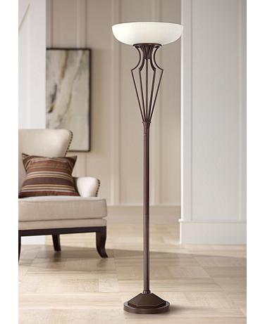 Franklin Iron Volero 73" Light Blaster 4-Light Torchiere Floor Lamp
