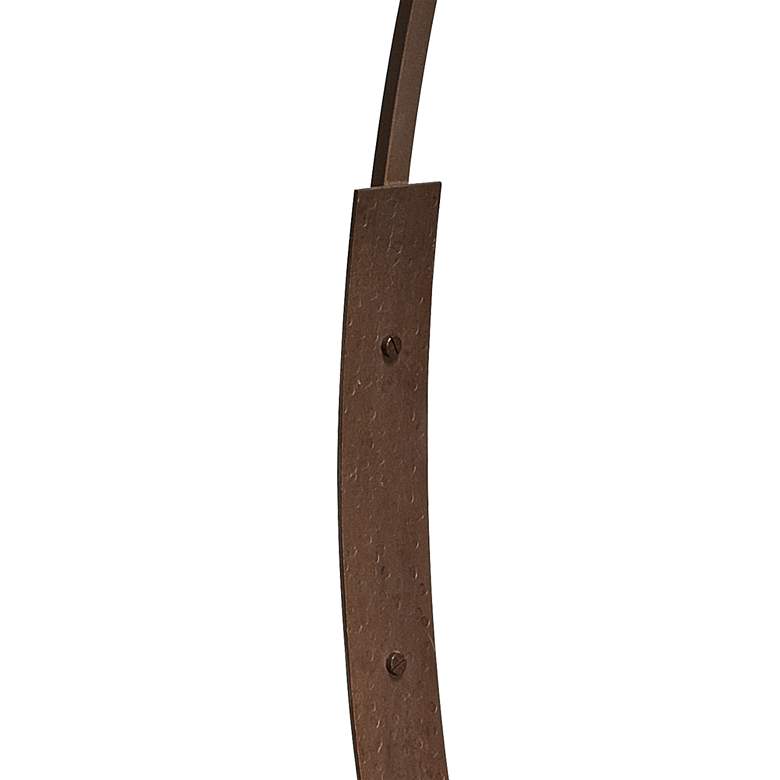 Image 4 Franklin Iron Work Oak River 66 1/2" Rust and Mica Arc Floor Lamp more views