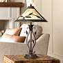 7_Franklin Iron Works 23 3/4" Leaf and Vine Mica Shade Lamps Set of 2 more views