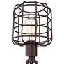 Franklin Iron Works 24" Bronze Industrial Cage Accent Lamp in scene