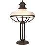 Franklin Iron Works 26 1/2" Glass And Metal Industrial Table Lamp in scene