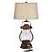 Franklin Iron Works 27" Night Light Lamp with USB Workstation Base