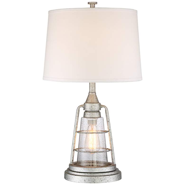 Image 2 Franklin Iron Works 28 3/4" Metal Night Light Lamp with Dimmer