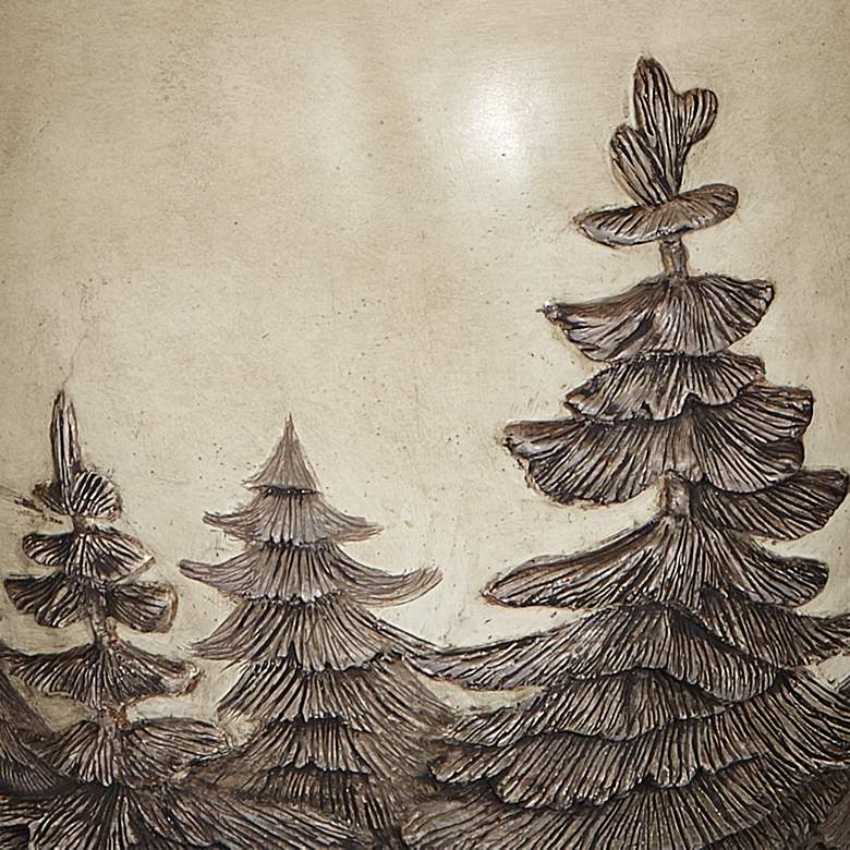 Image 4 Franklin Iron Works 30" High Great Forest Fir Tree Rustic Table Lamp more views