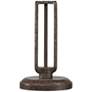Franklin Iron Works 30" Industrial Cage 3-Light Rust Metal Table Lamp in scene