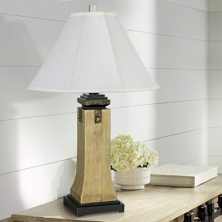 Image 1 Franklin Iron Works 33 1/4" High Western Rustic Table Lamp
