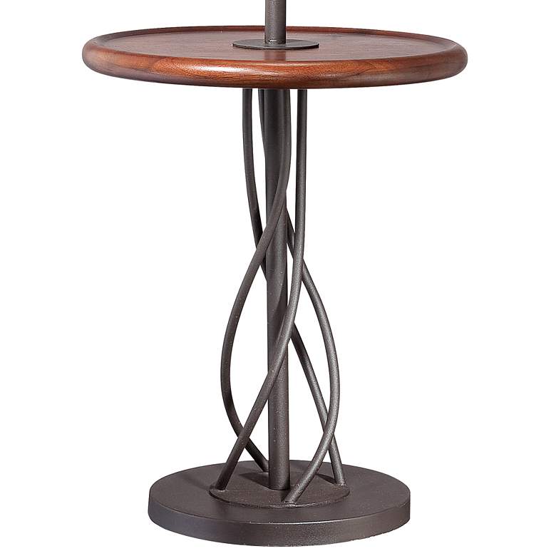 Image 4 Franklin Iron Works 63 1/2" Twist Base Wood Table Floor Lamps Set of 2 more views
