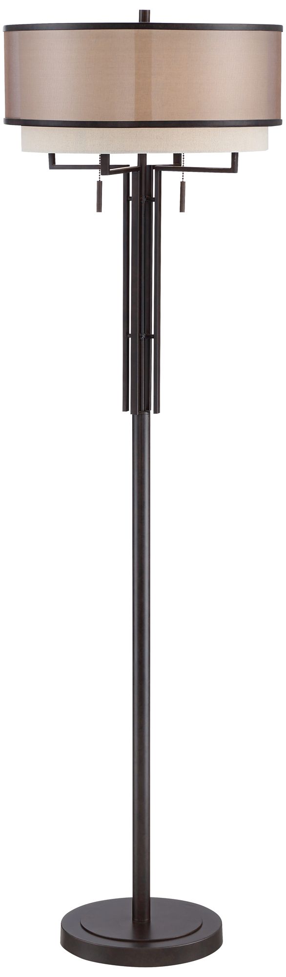 Franklin Iron Works Alamo Double Shade Floor Lamp 32X88 Lamps Plus