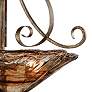 3_Franklin Iron Works Amber Scroll 24 3/4" Artisan Glass Pendant Light more views