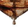 5_Franklin Iron Works Amber Scroll 24 3/4" Artisan Glass Pendant Light more views