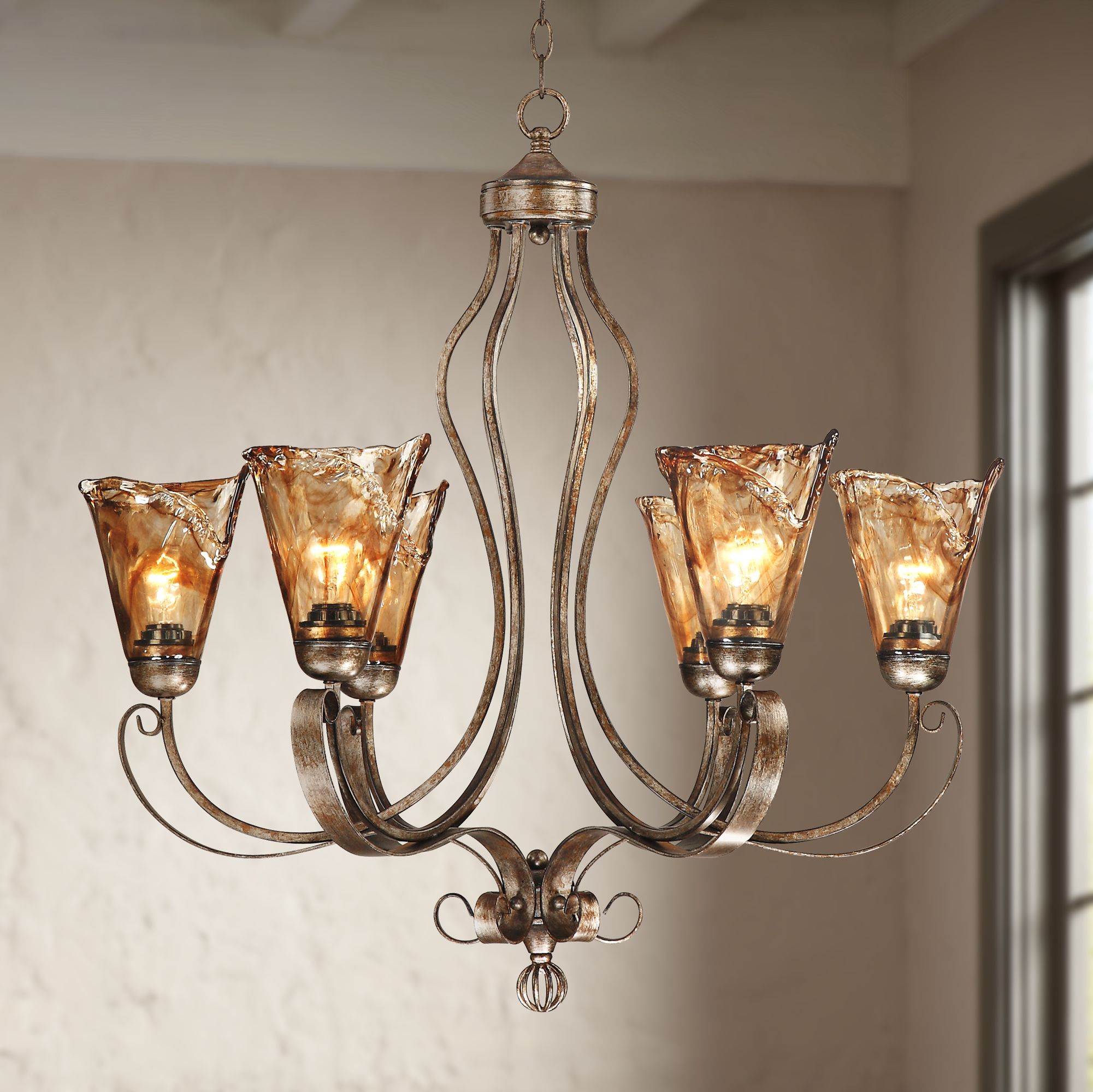 Lamps plus bronze deals chandelier