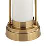 Franklin Iron Works Annie 28 3/4" Brass Lantern Night Light Table Lamp