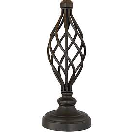 Image3 of Franklin Iron Works Annie 28" Black Scroll Table Lamps Set of 2 more views