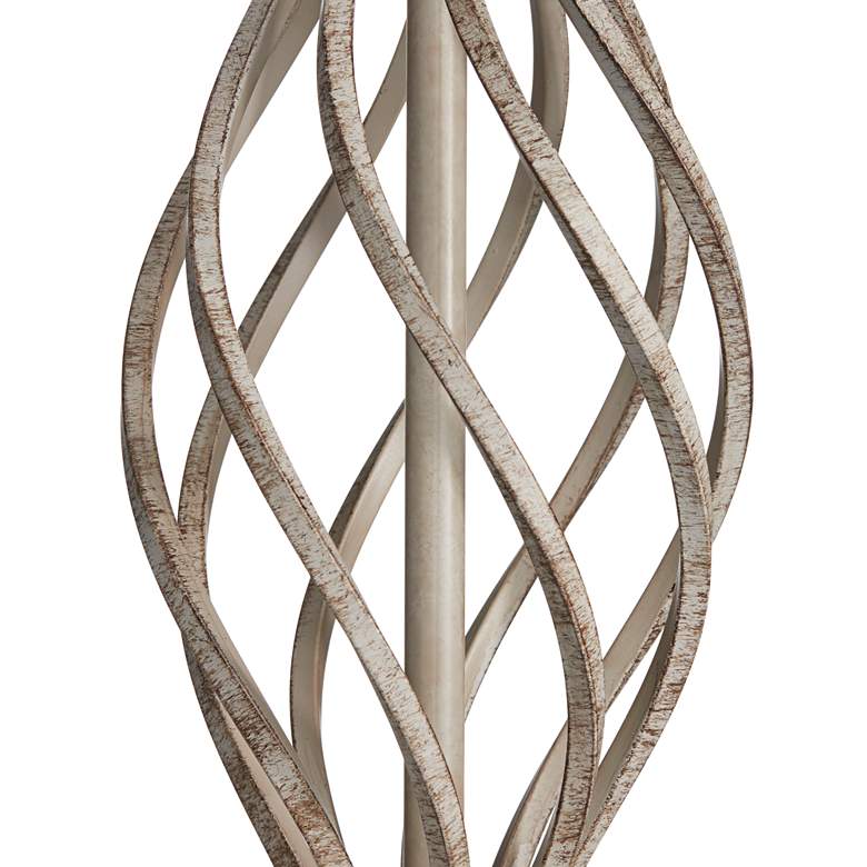 Image 4 Franklin Iron Works Annie 28" Sand Iron Scroll Table Lamps Set of 2 more views
