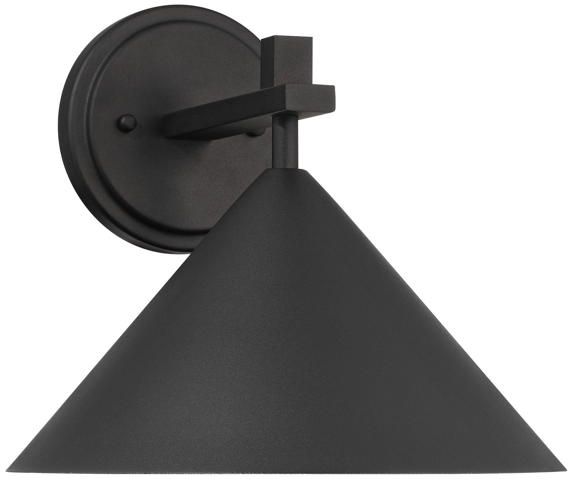 Image 6 Franklin Iron Works Apex 9 3/4" High Textured Black Outdoor Wall Light more views