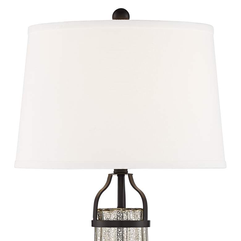 Image 4 Franklin Iron Works Arian 27 1/2" Bronze and Mercury Glass Table Lamp more views