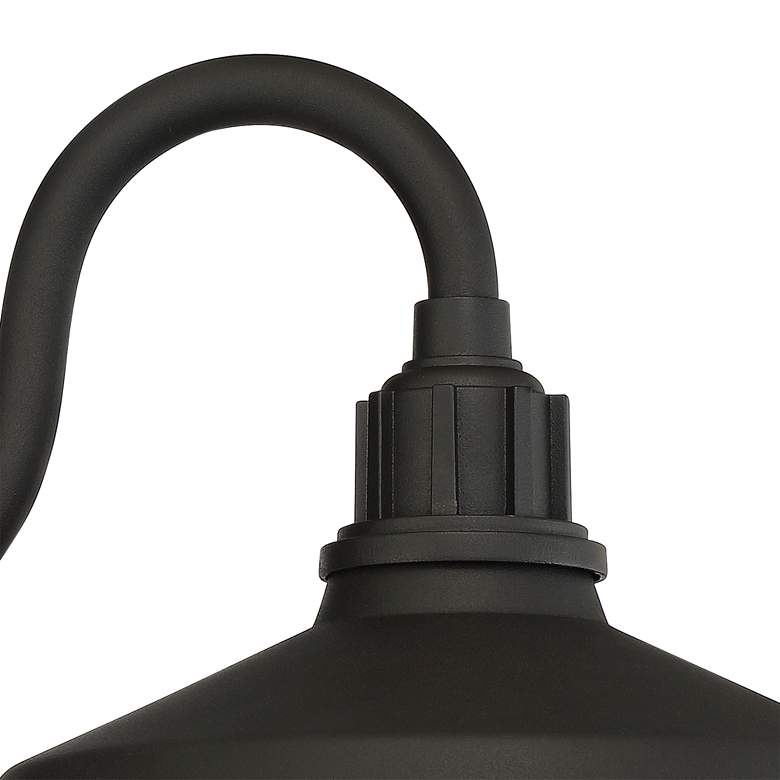 Image 3 Franklin Iron Works Arnett 10 1/2" Black Outdoor Barn Lights Set of 2 more views