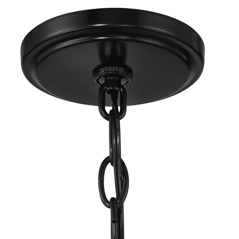 Image 6 Franklin Iron Works Austin 36" Black 8-Light Candelabra Chandelier more views