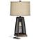 Franklin Iron Works Barris 26 3/4" USB Table Lamp with LED Night Light
