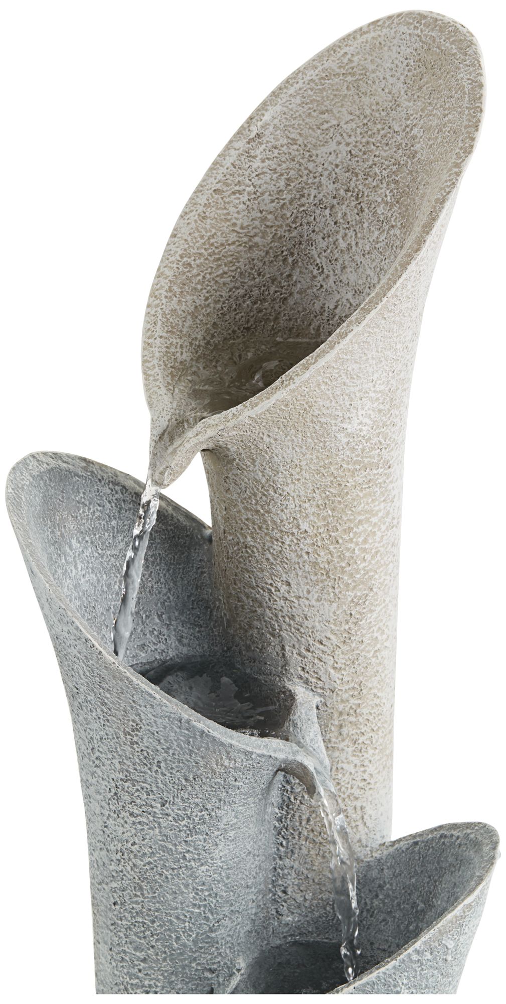 Image 4 Franklin Iron Works Bell 34" High Gray Stone 4-Tier Modern Fountain more views