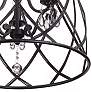Franklin Iron Works Bell Cage 22" High Metal Mini Chandelier