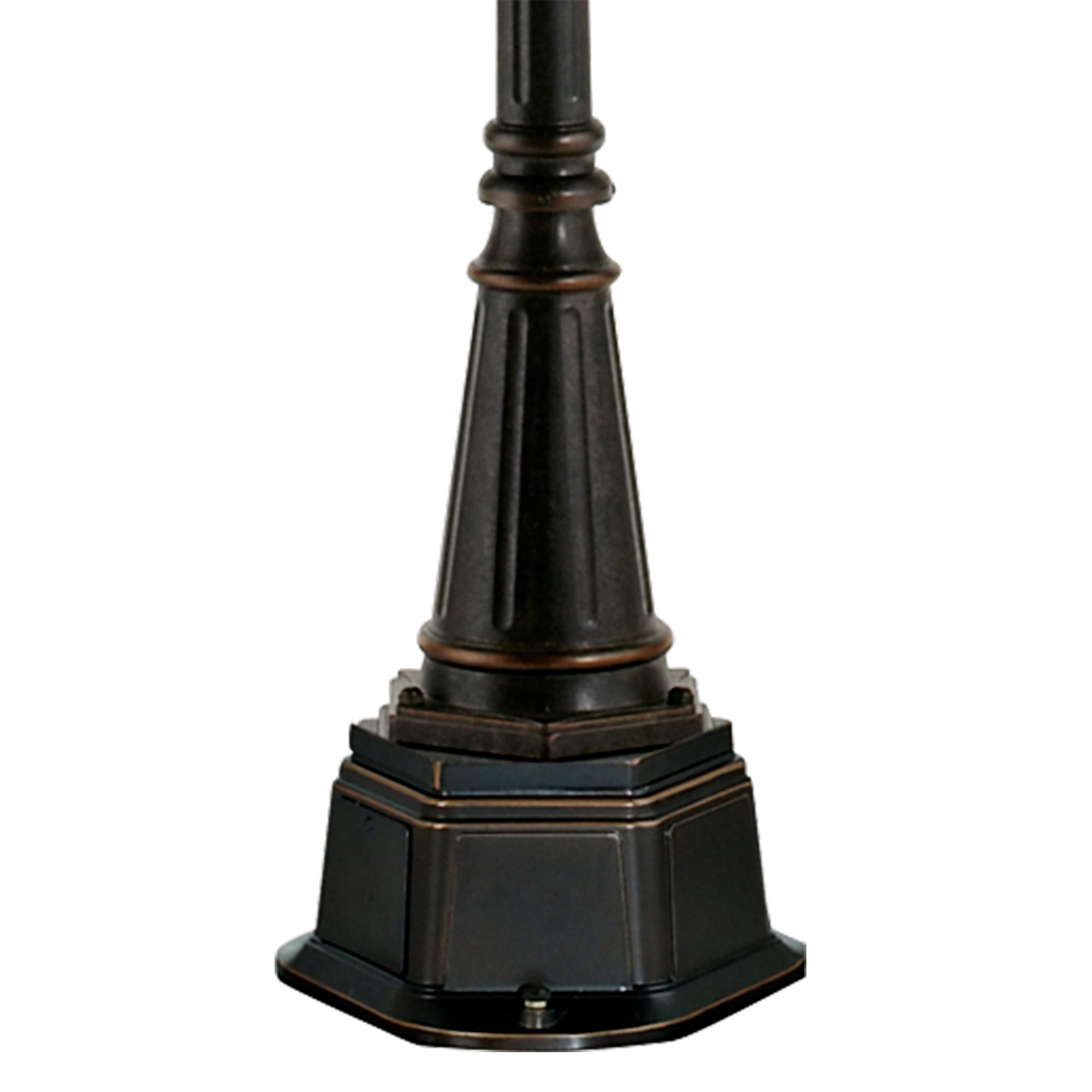 Image 4 Franklin Iron Works Bellagio 102" Bronze Outdoor 4-Lt Street Lantern more views