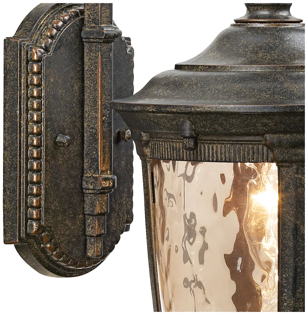 Image 4 Franklin Iron Works Bellagio 16 1/2" Bronze Downbridge Outdoor Wall Lt more views