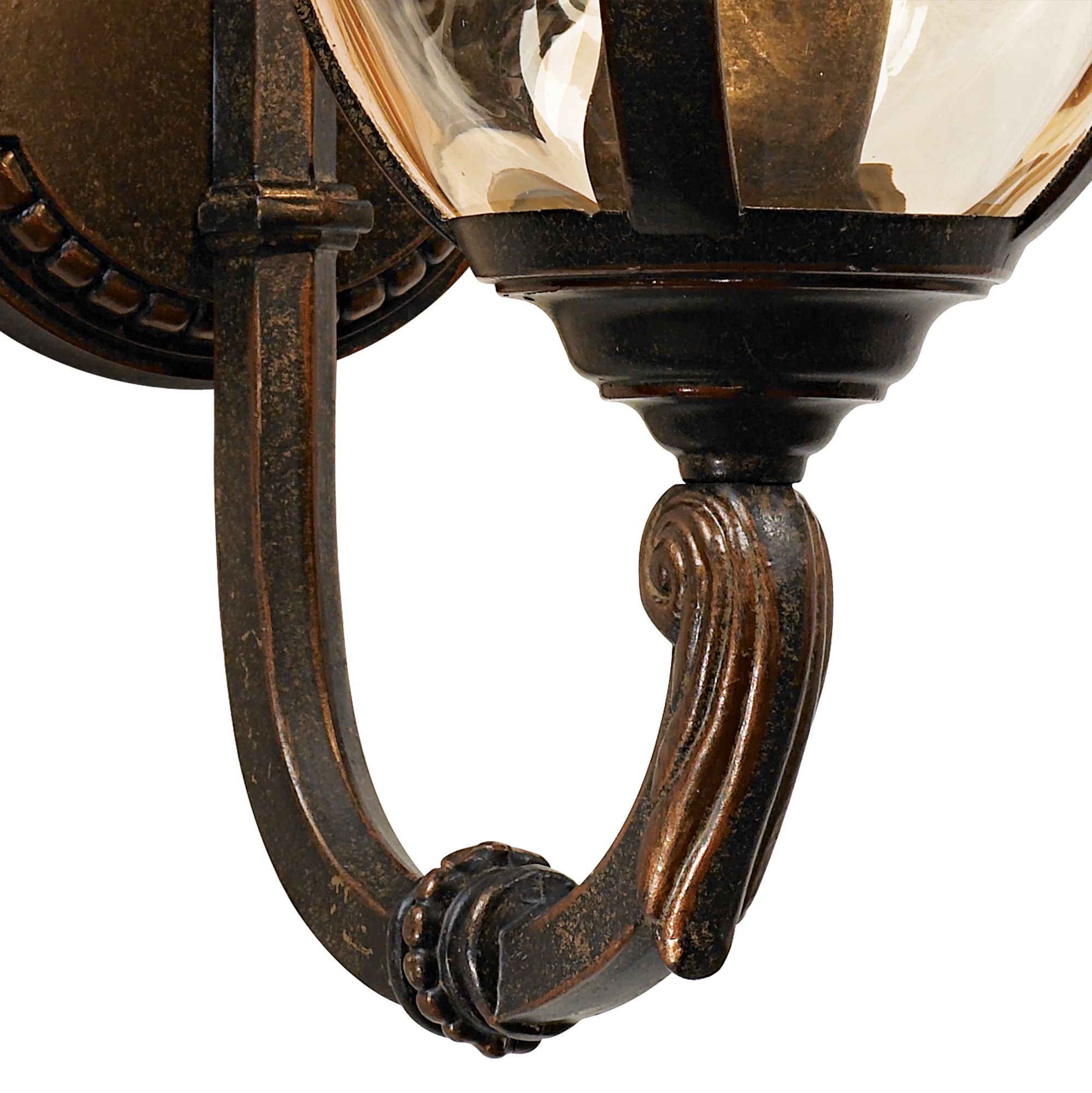 Image 4 Franklin Iron Works Bellagio 16 1/2" Bronze Upbridge Arm Outdoor Light more views