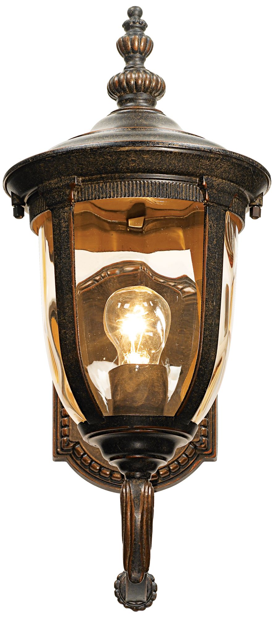 Image 5 Franklin Iron Works Bellagio 16 1/2" Bronze Upbridge Arm Outdoor Light more views