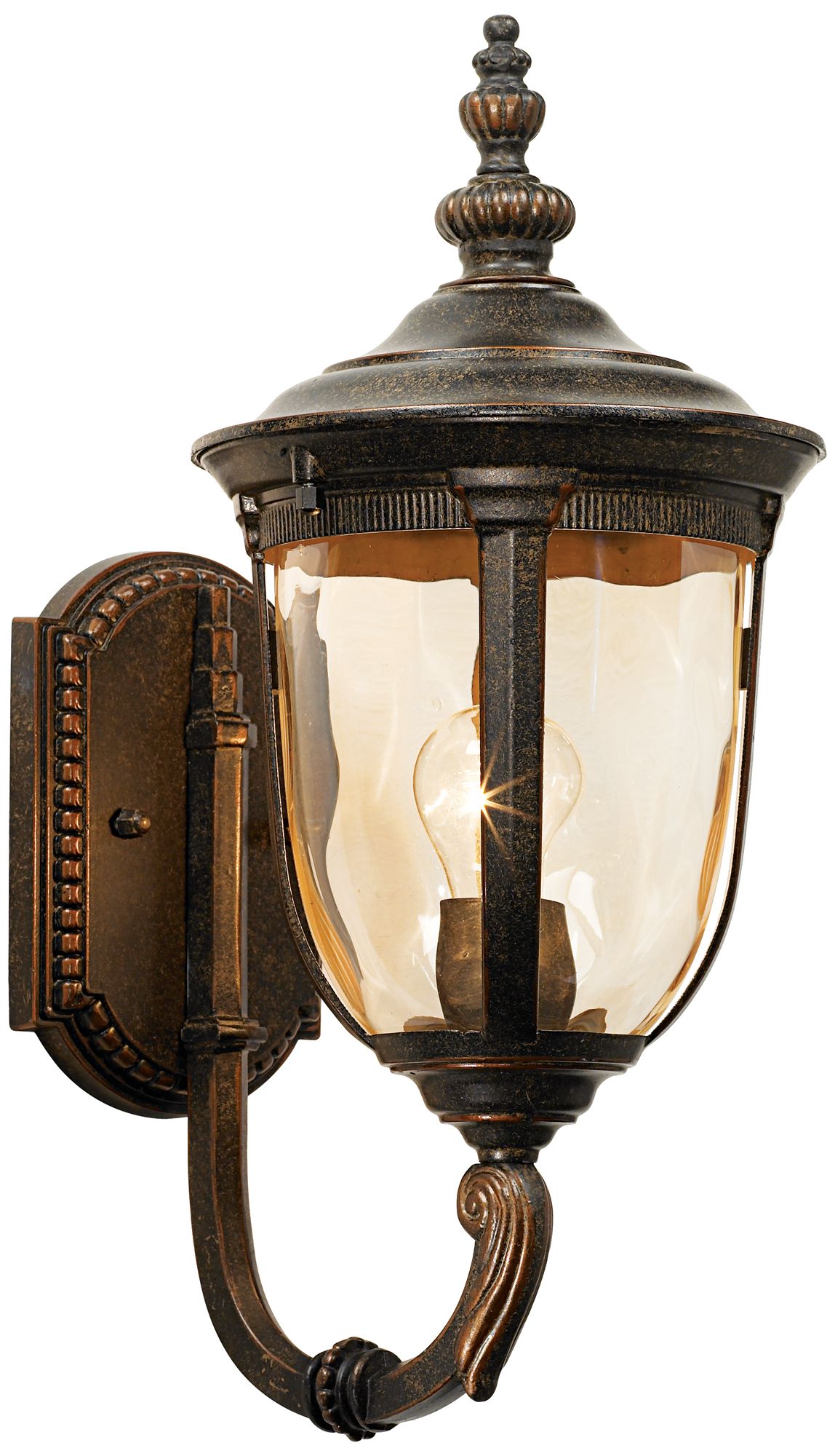 Image 6 Franklin Iron Works Bellagio 16 1/2" Bronze Upbridge Arm Outdoor Light more views