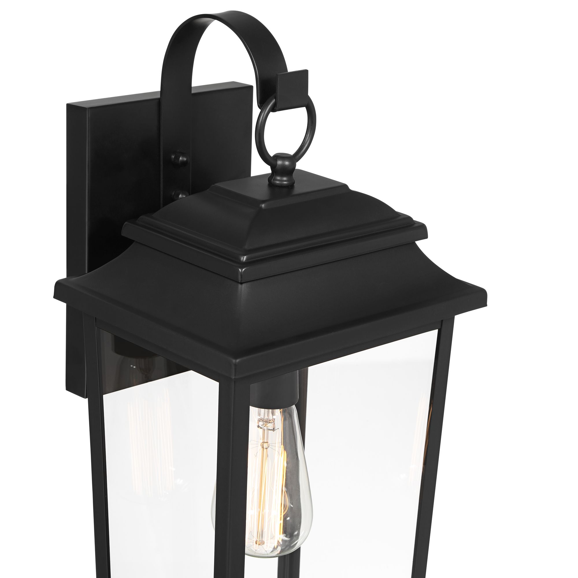 Image 3 Franklin Iron Works Bellis Verde 20" Textured Black Outdoor Wall Light more views
