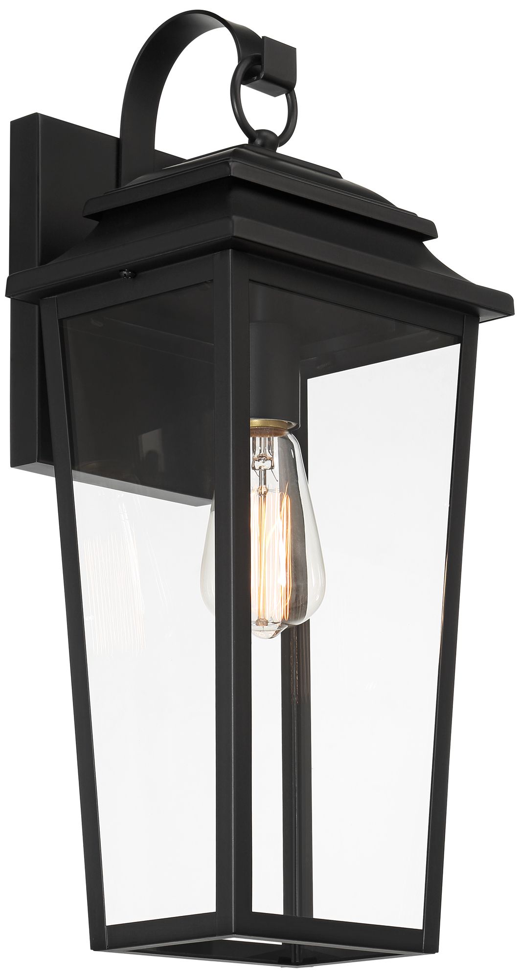 Image 6 Franklin Iron Works Bellis Verde 20" Textured Black Outdoor Wall Light more views