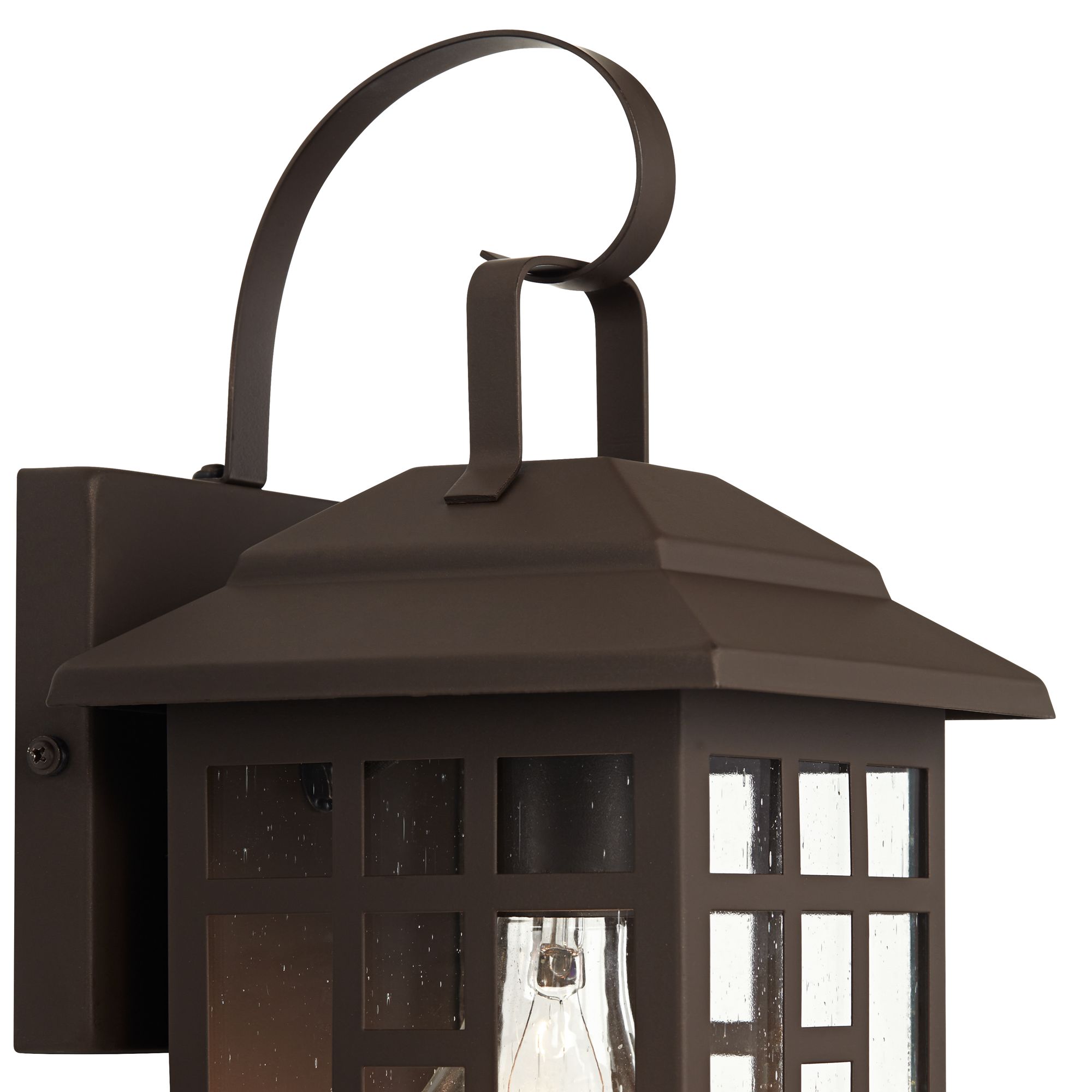 Image 4 Franklin Iron Works Bester 12 1/2" Bronze Lantern Wall Lights Set of 2 more views
