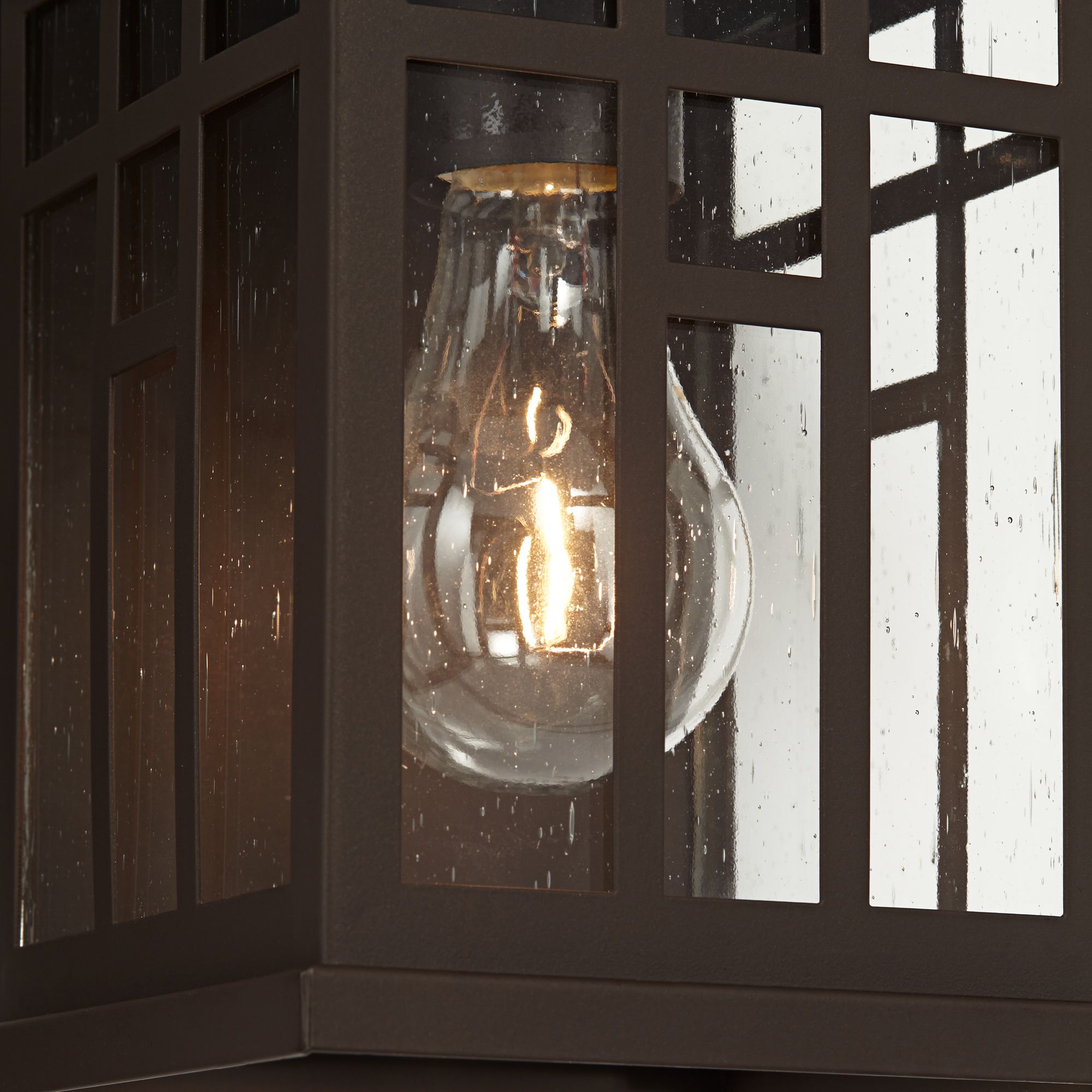 Image 5 Franklin Iron Works Bester 12 1/2" Bronze Lantern Wall Lights Set of 2 more views