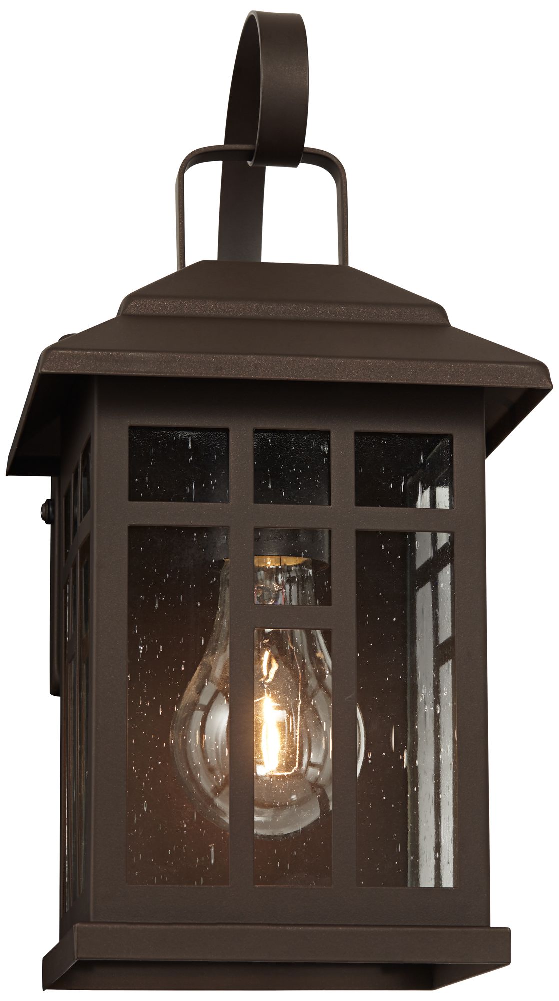 Image 6 Franklin Iron Works Bester 12 1/2" Bronze Lantern Wall Lights Set of 2 more views
