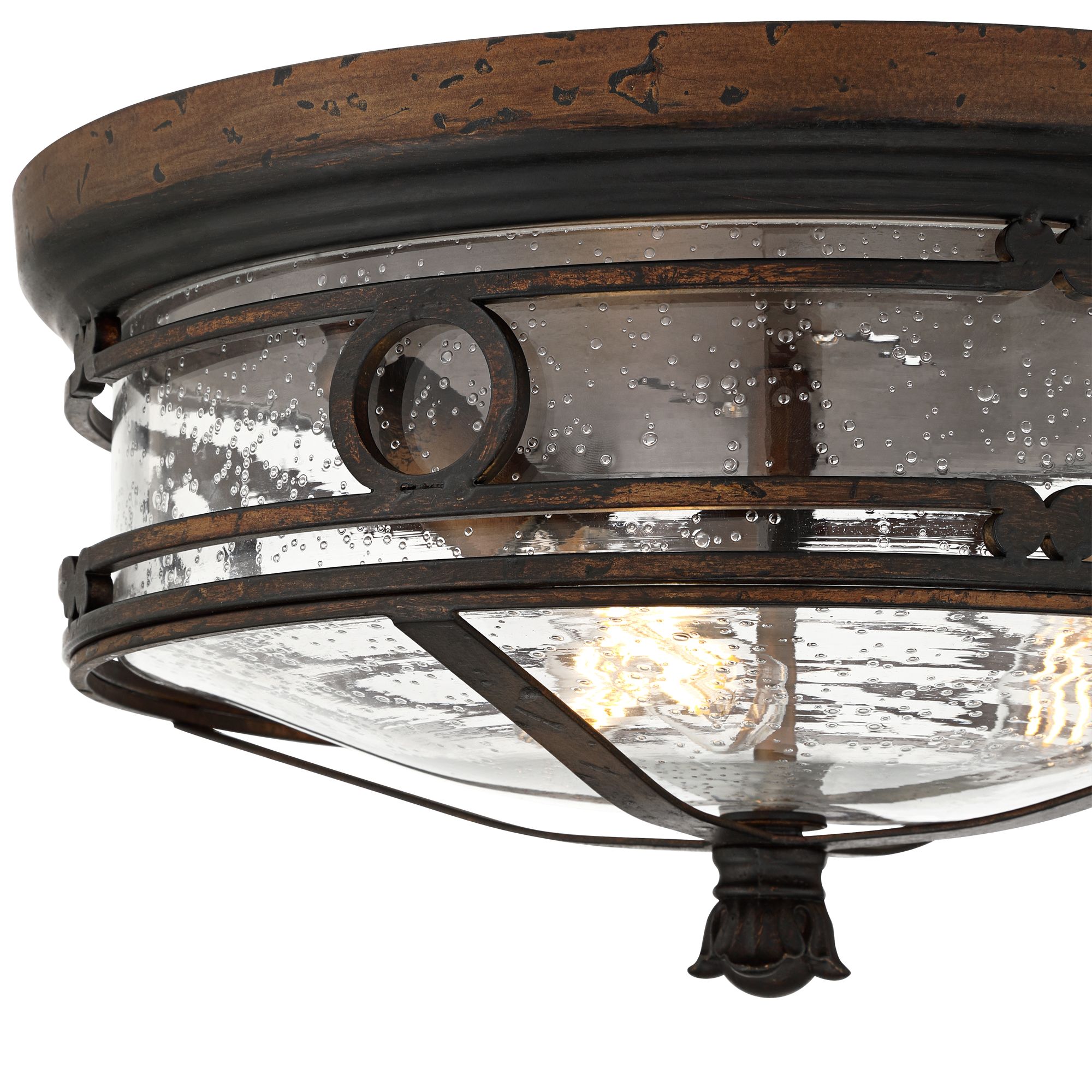 Image 4 Franklin Iron Works Beverly Drive 14"W Indoor-Outdoor Ceiling Light more views