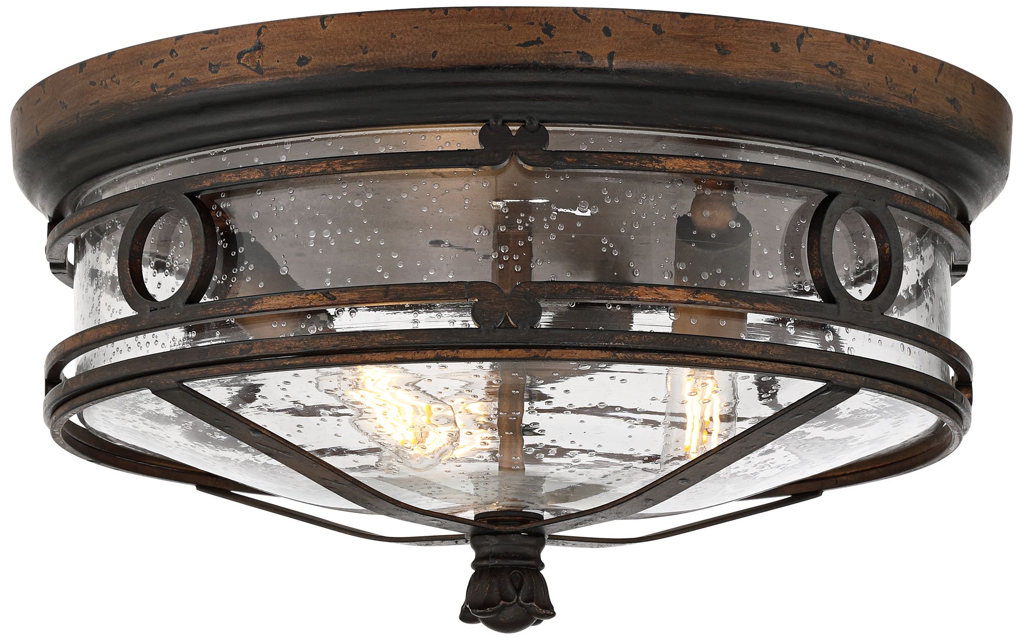 Image 5 Franklin Iron Works Beverly Drive 14"W Indoor-Outdoor Ceiling Light more views
